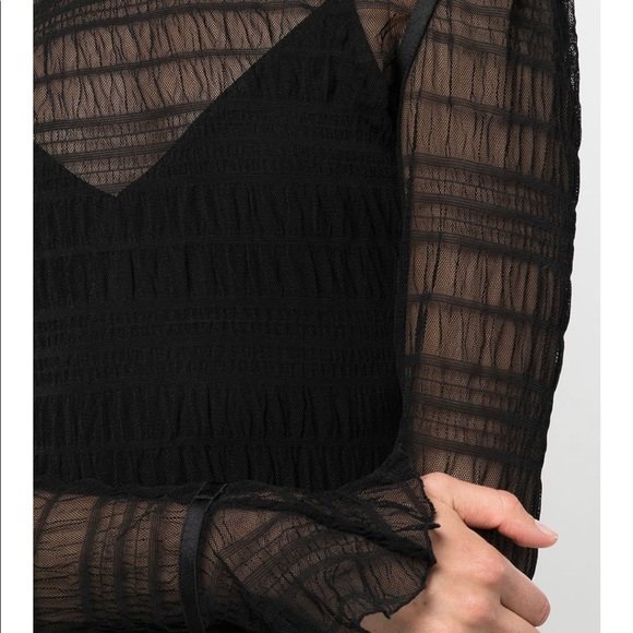 Jonathan Simkhai Standard smocked-detail long-sleeved dress - Picture 5 of 10